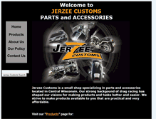 Tablet Screenshot of jerzeecustoms.com